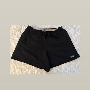 Patagonia Black Athletic Shorts Performance Fabric